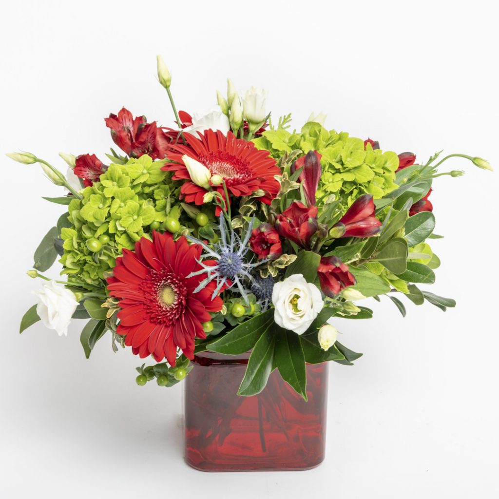 Flower bouquets with Red Flwoers